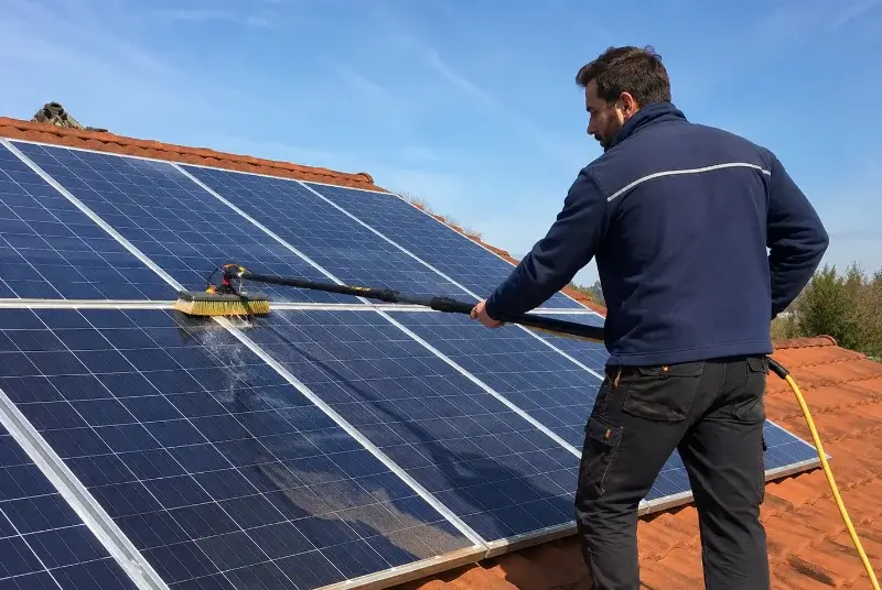 Nettoyage et entretien de panneaux solaires à Loupes